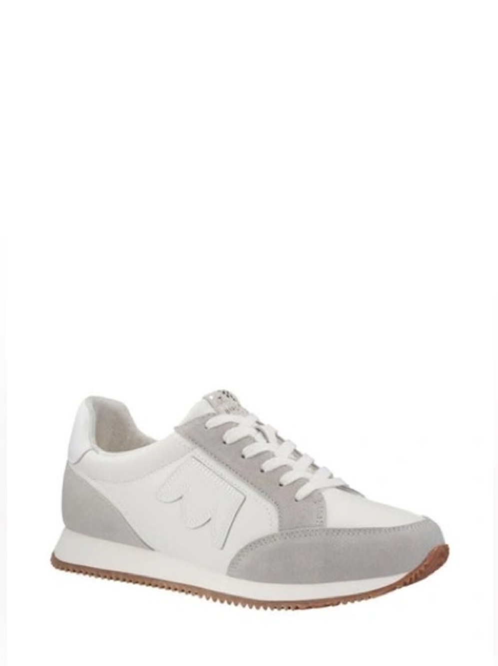 Birdies Roadrunner Leather Suede Sneakers White Gray Gum Sole Women’s 9.5